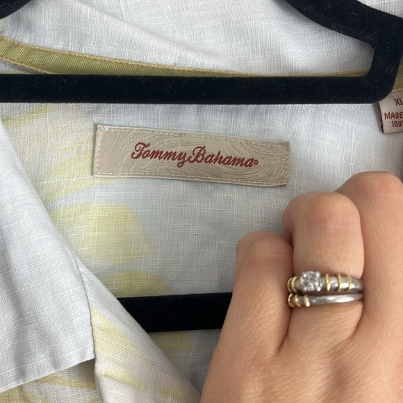 Tommy Bahama Linen Blend Cool Summer Floral Shirt - Picture 5 of 9